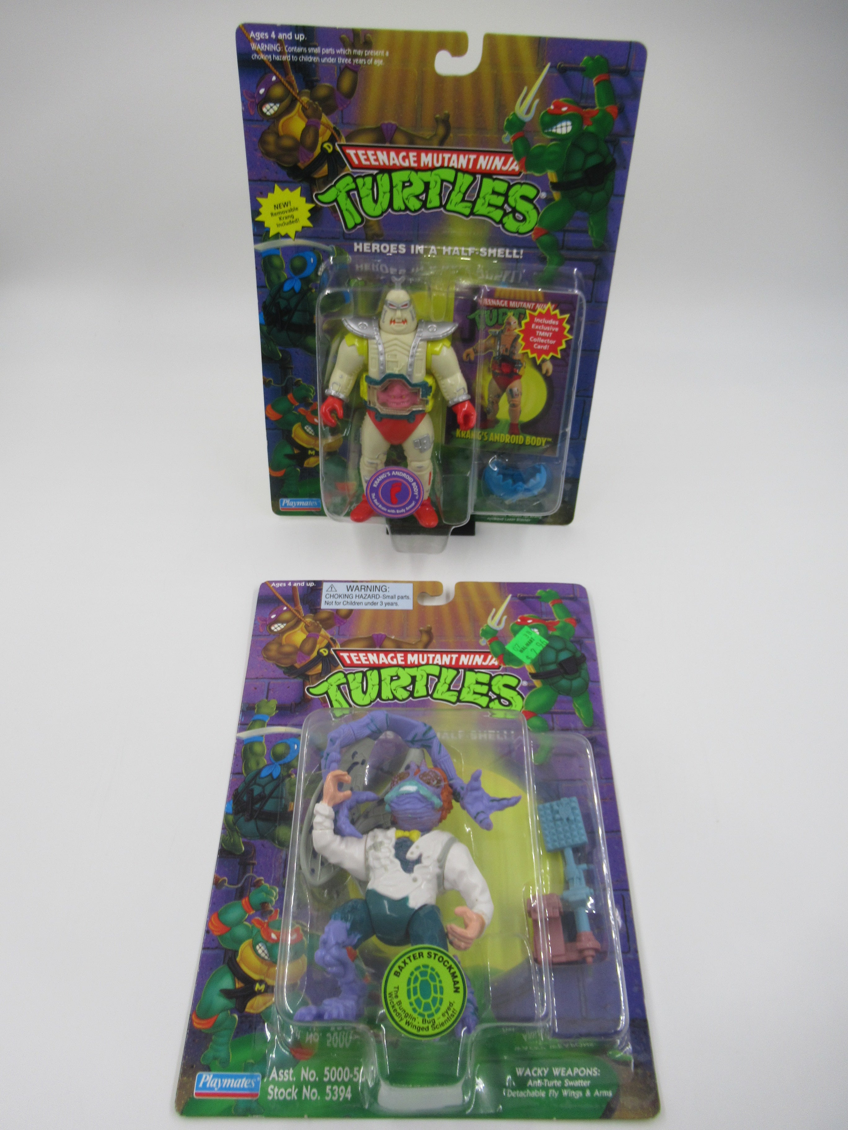 Teenage Mutant Ninja Turtles Krang's Android Body Figure + Baxter Stockman TMNTs - Playmates (1995)